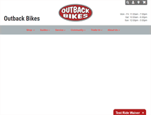 Tablet Screenshot of outback-bikes.com